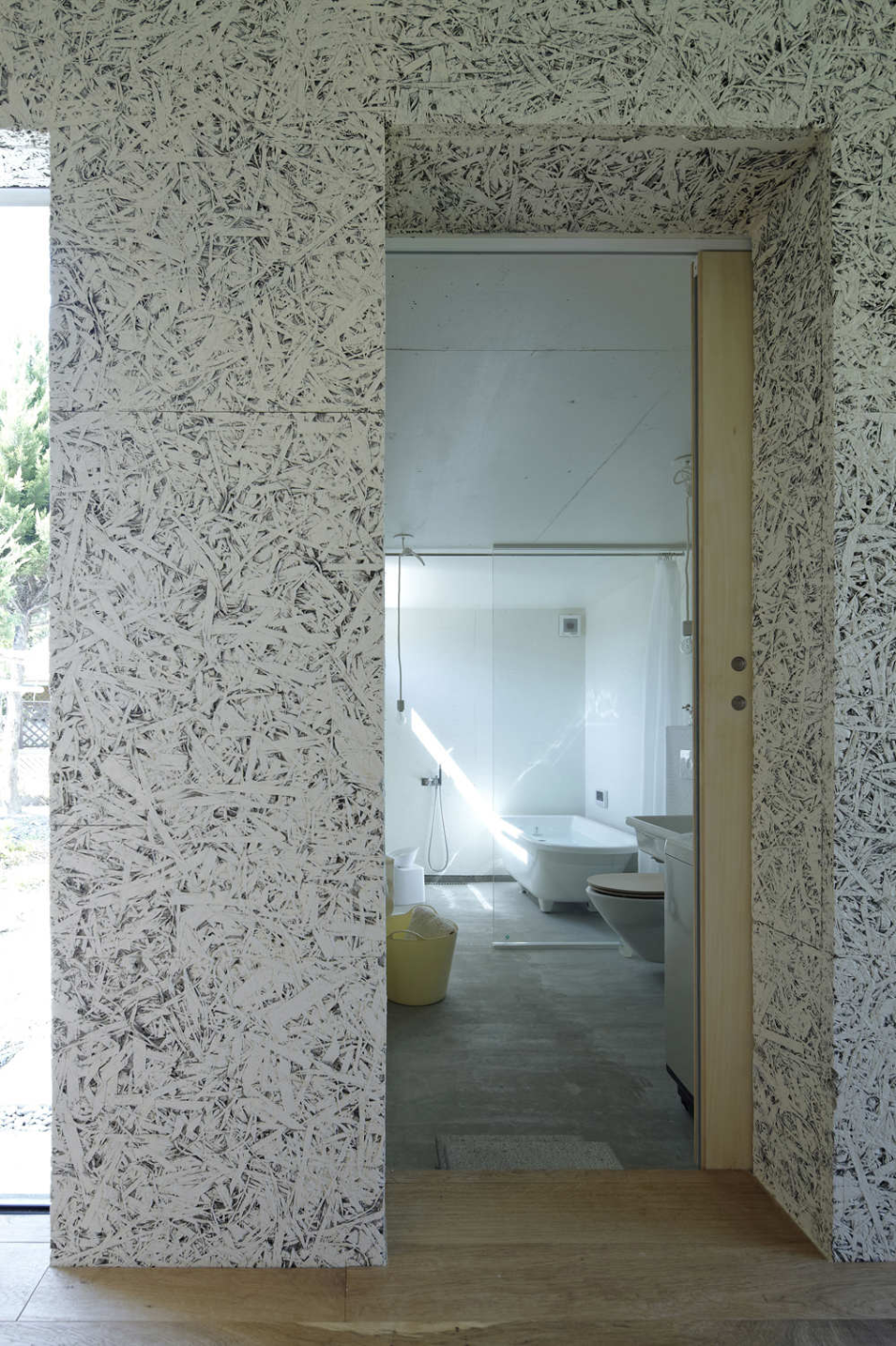 ОСП крашеная в интерьере