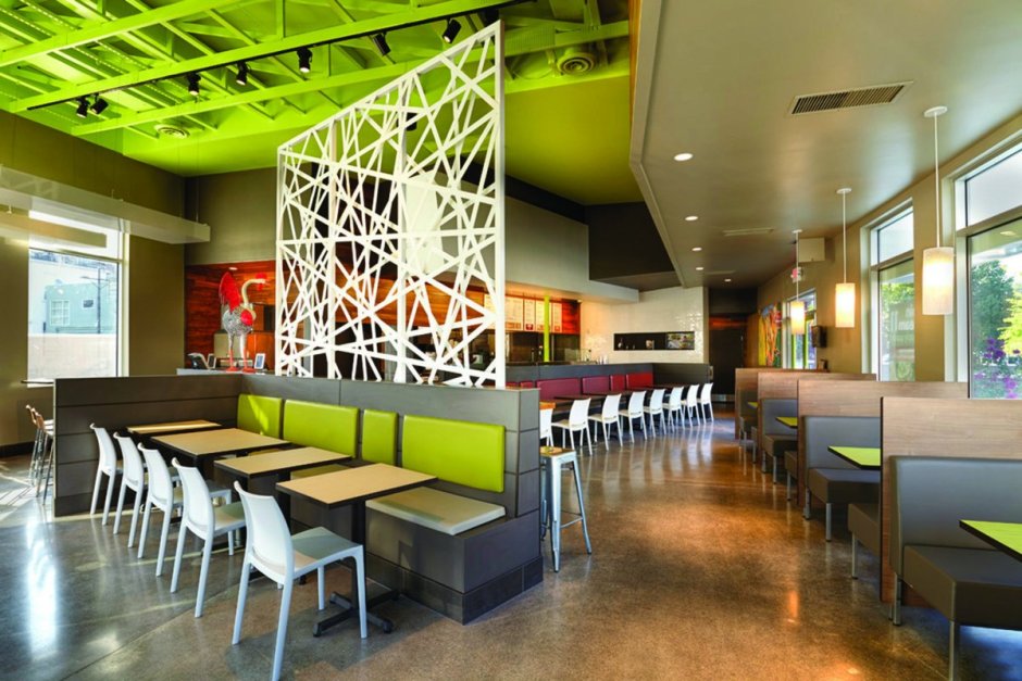 Фаст фуд рестораны интерьер