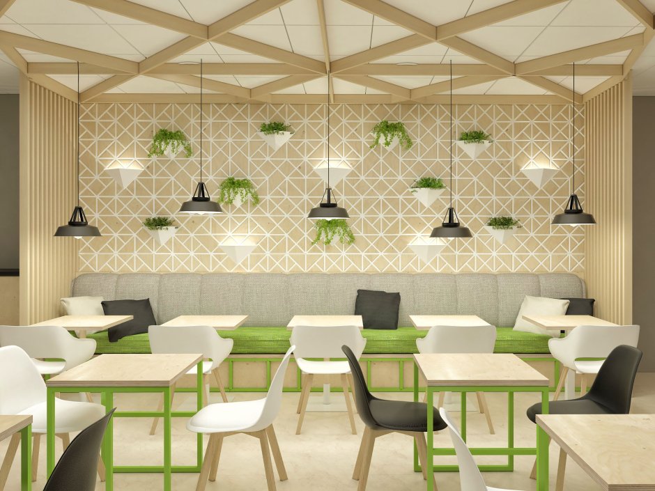 Проект интерьера кафе