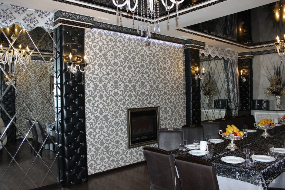 Интерьер кафе с хохломой