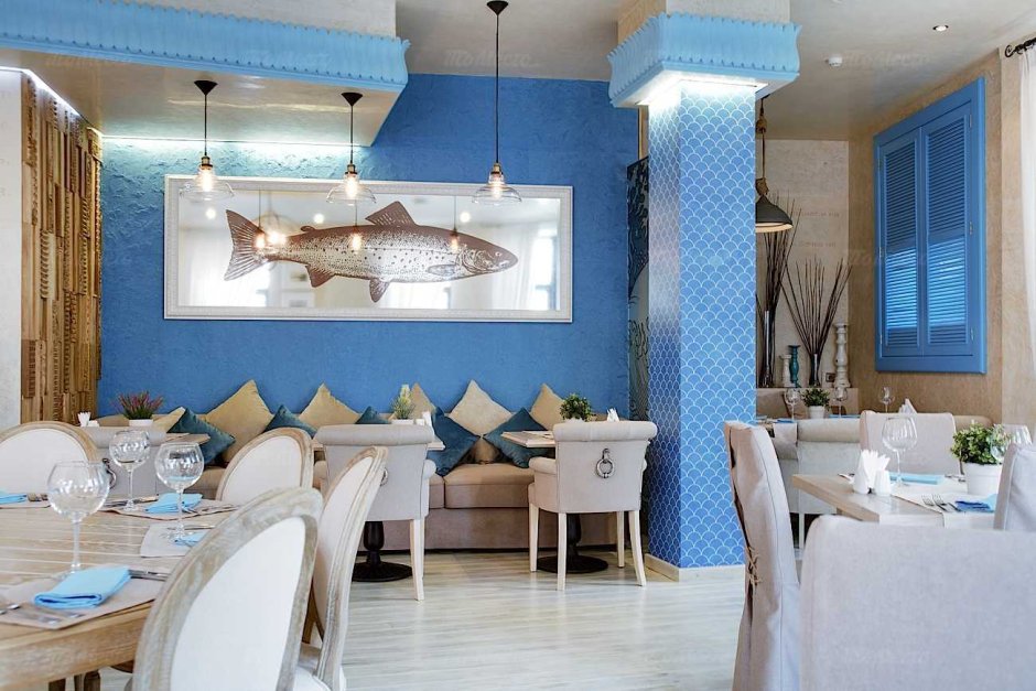 Меню ресторана морской кухни