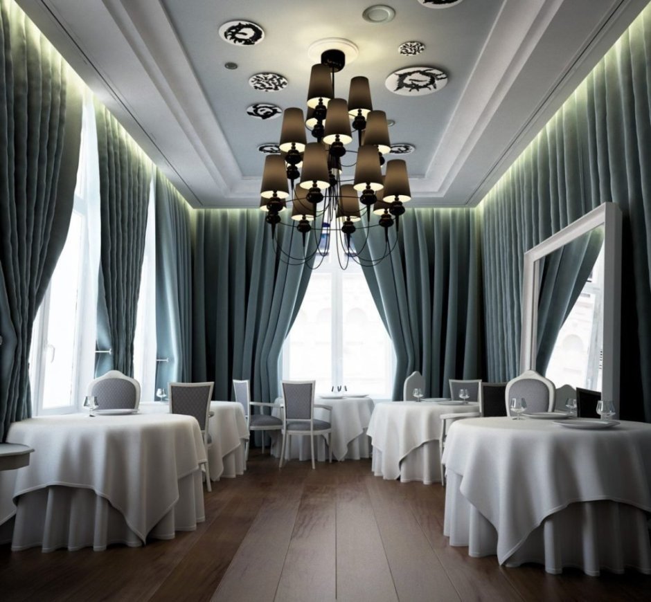 Шторы в кафе и ресторанах