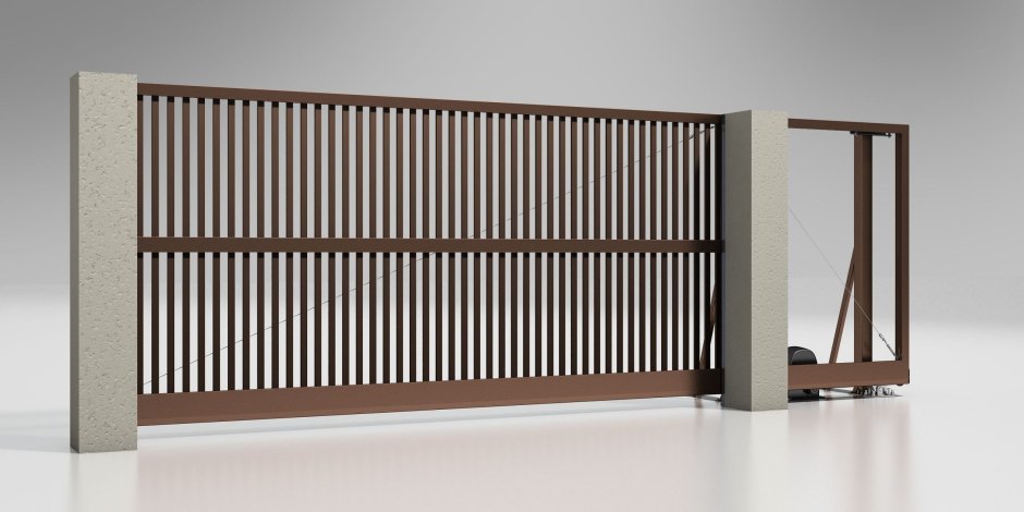 Откатные ворота ALUTECH Prestige