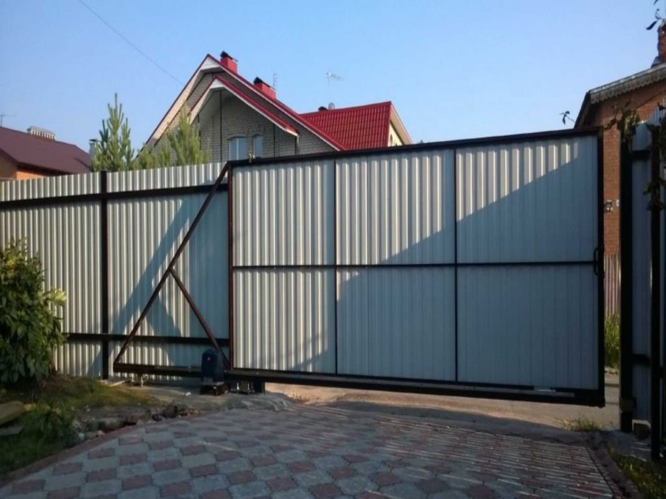 Откатные ворота 3500