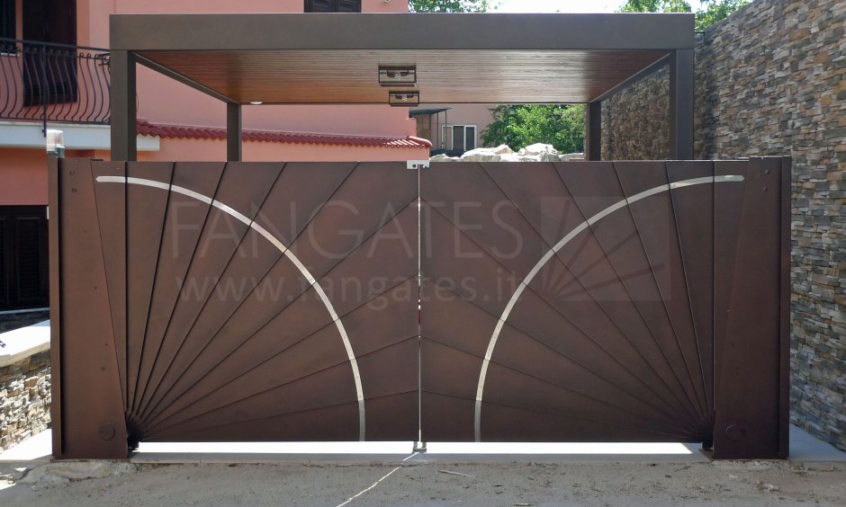 Откатные ворота с просветом снизу