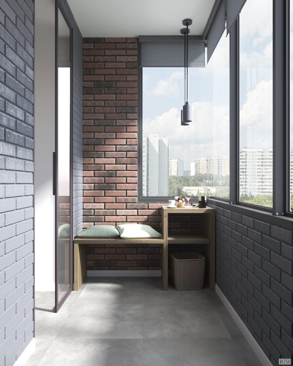 Стены на балконе