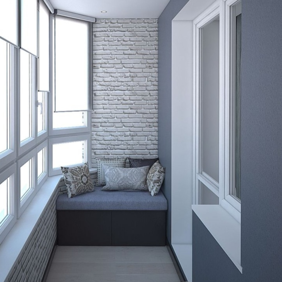 Белый балкон