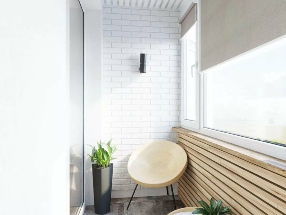 Лоджия 6м в стиле лофт