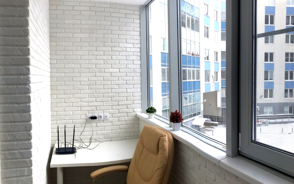 Балкон кирпичиками