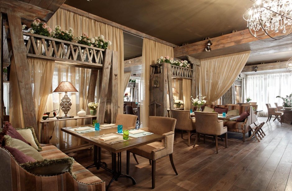 Интерьер кафе этно стиль