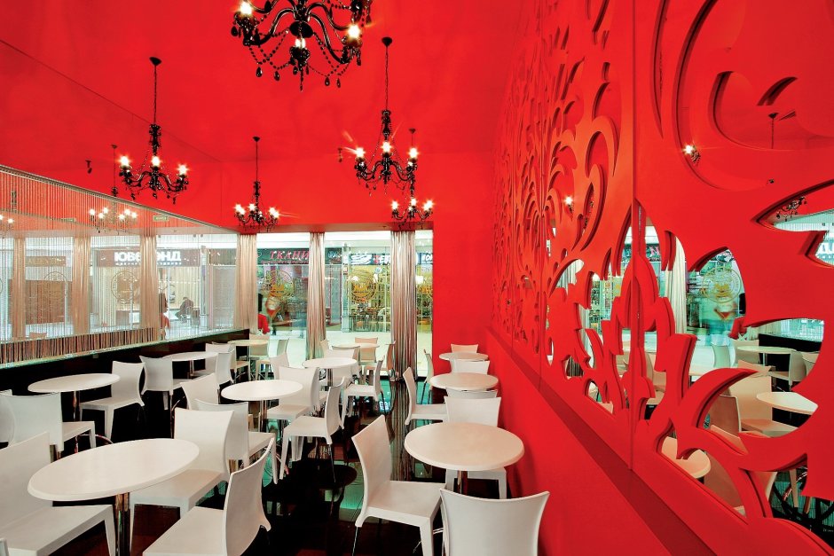 Интерьер кофейни маленькой