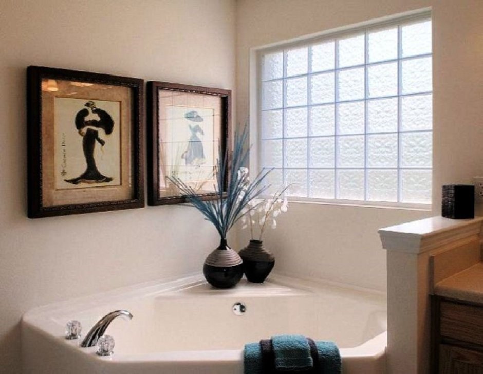 Витражное окно в ванную