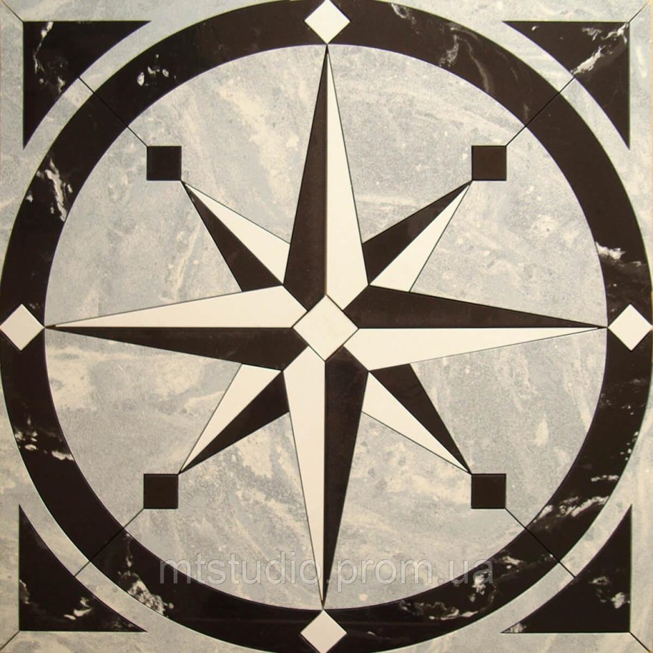 Керамогранит роза ветров 330х330