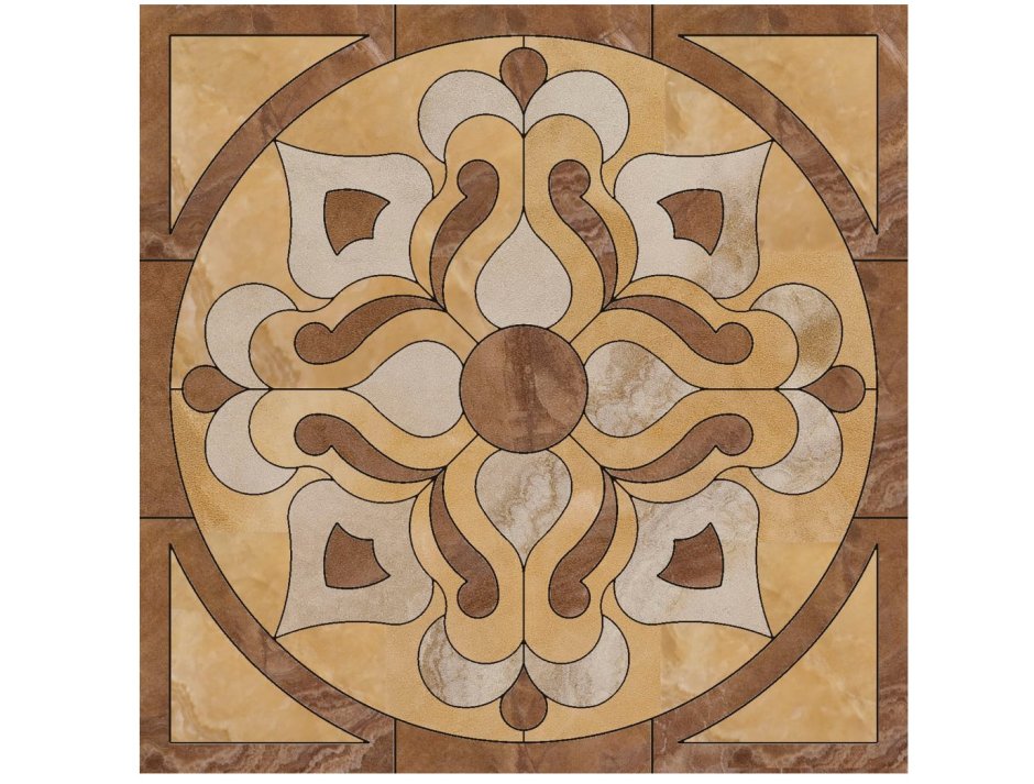 Напольное панно из плитки