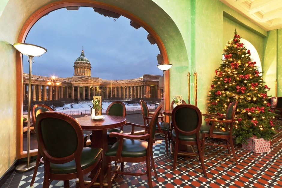 Кафе в доме Зингера в Санкт-Петербурге