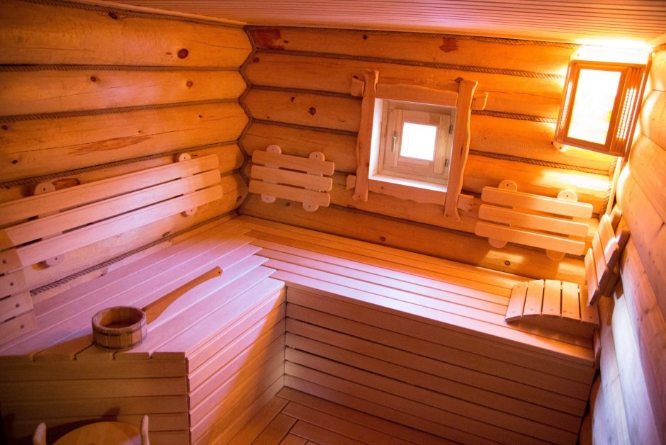 Обустройство бани внутри