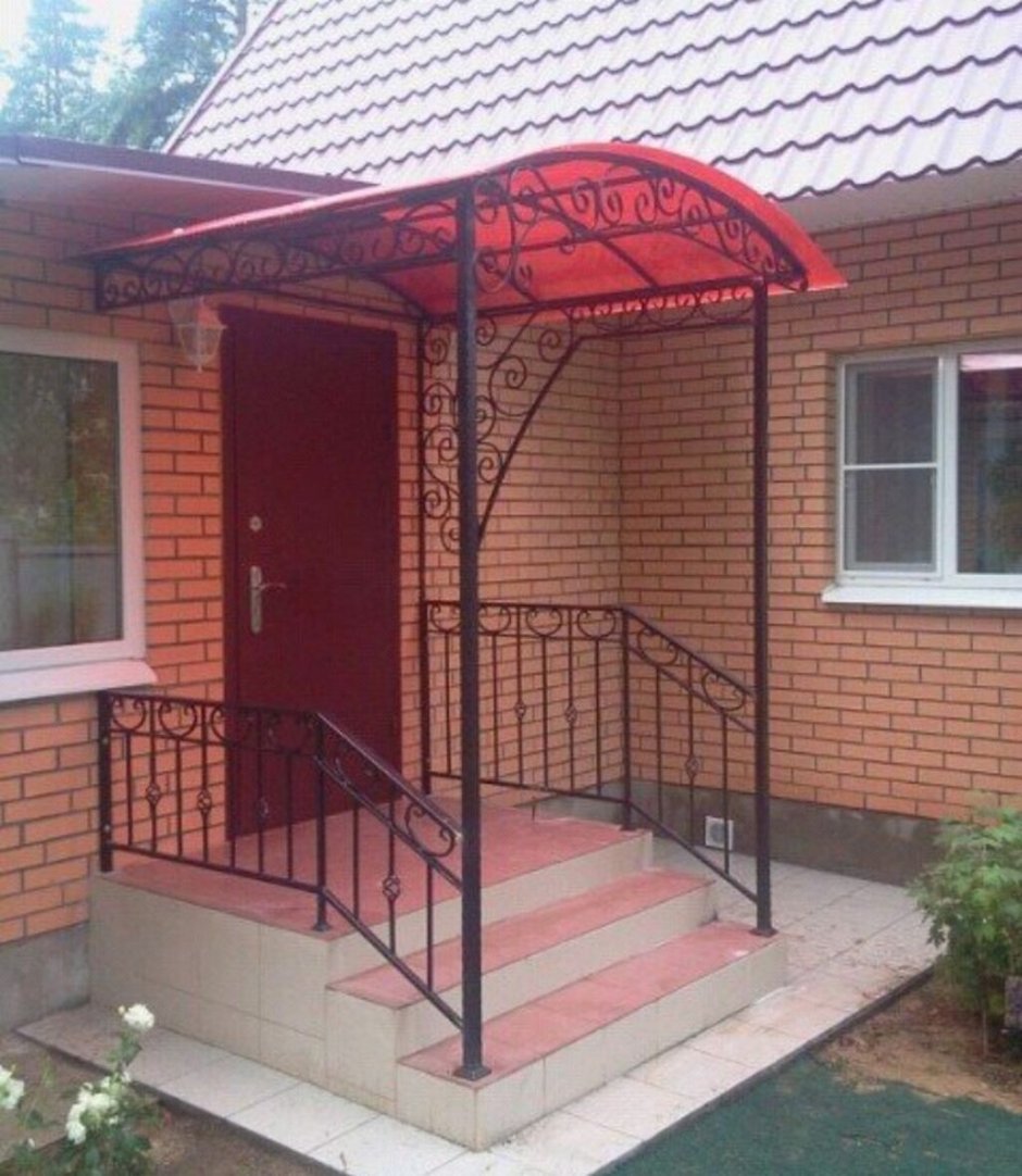 Крыльцо из поликарбоната