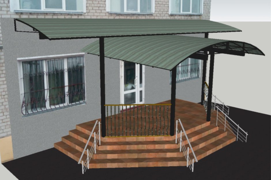 Навес входной группы