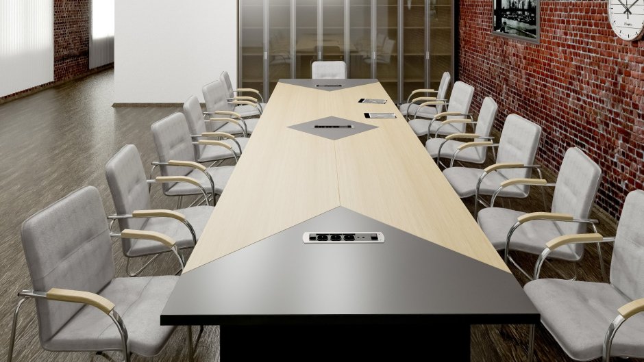 Стол треугольный модульный