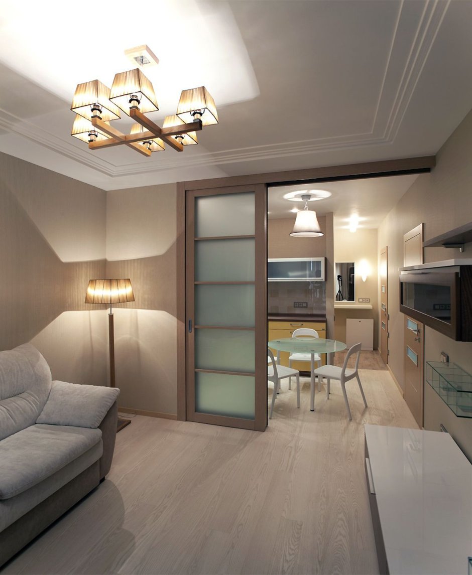 Кухня с гостинной 20кв м интерьер