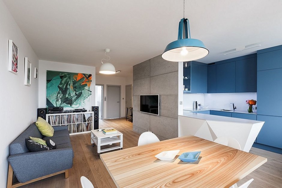 Современный интерьер евродвушки