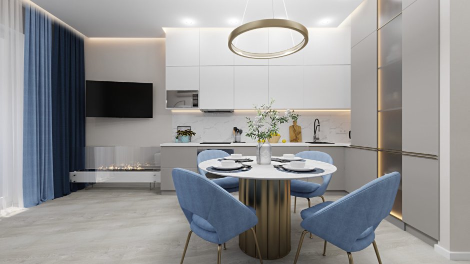 Кухня гостинная 20кв пик