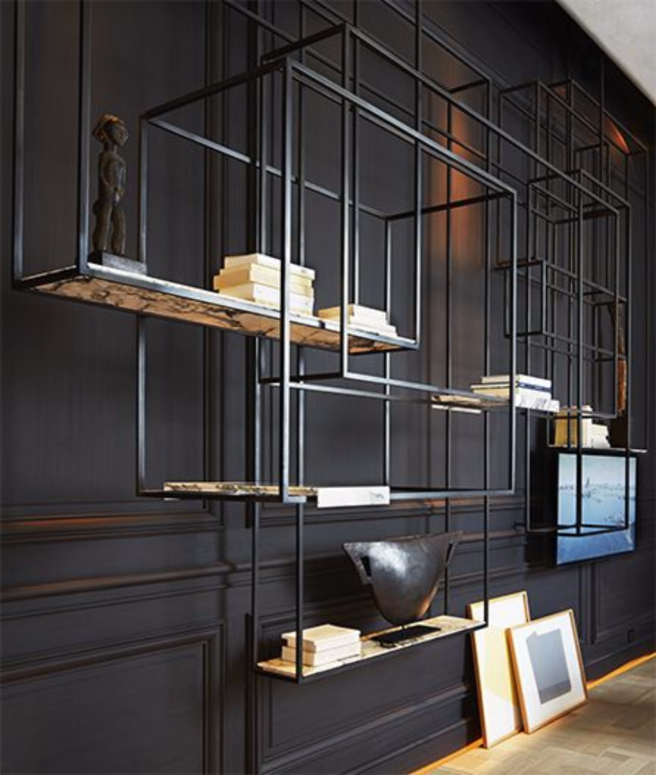 Настенные полки в интерьере