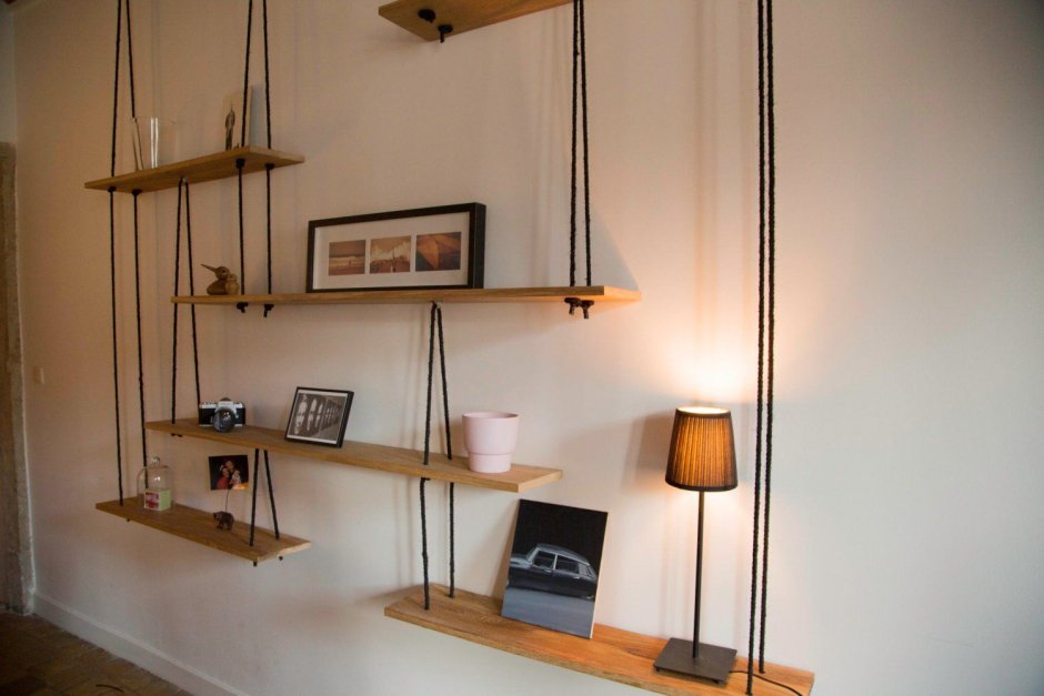 Стеллаж в интерьере