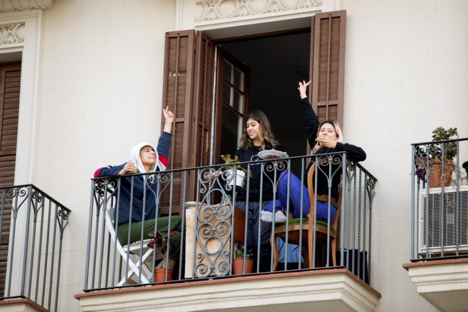 Вечеринка на балконе