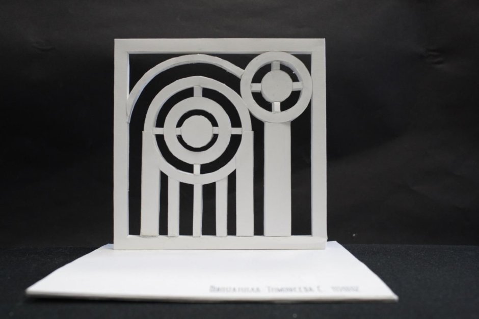 ОПК фасад фронтальная композиция из бумаги