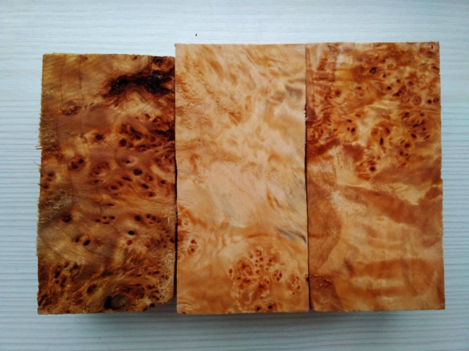 Стол из слэба капового тополя