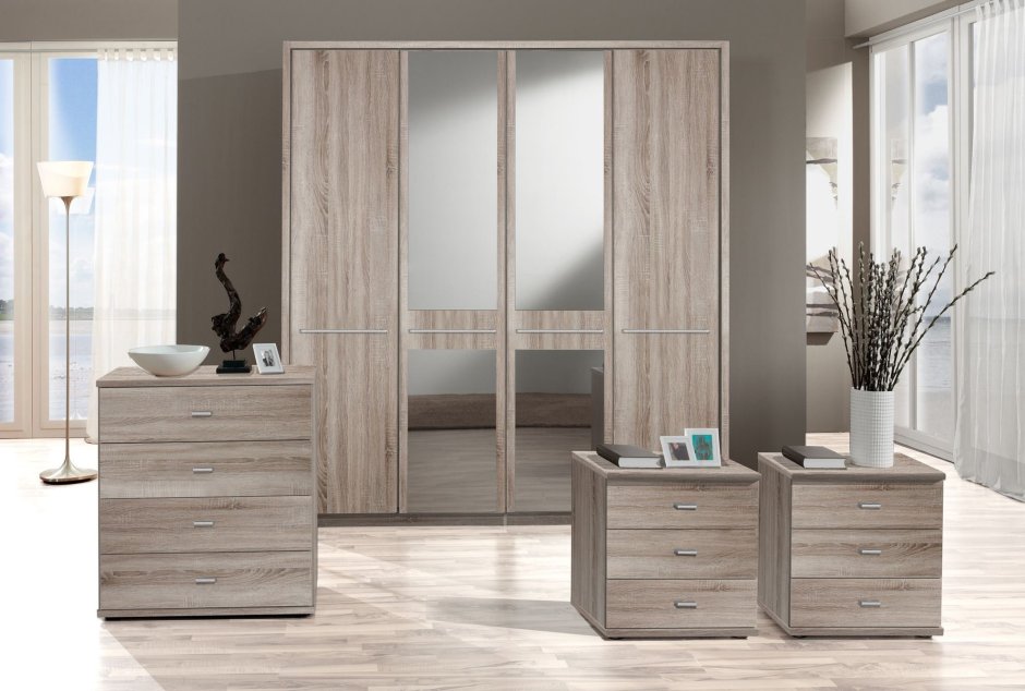 Ясень шимо светлый и дуб сонома