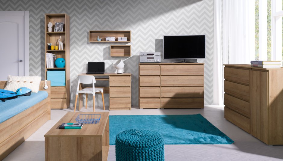 Комоды Рондо дуб сонома