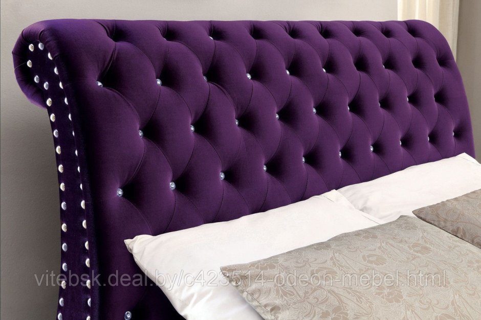 Каретная стяжка кровать с изголовьем