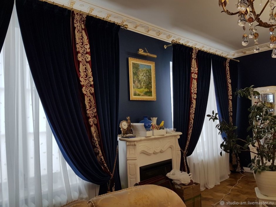 Бархатные шторы классика