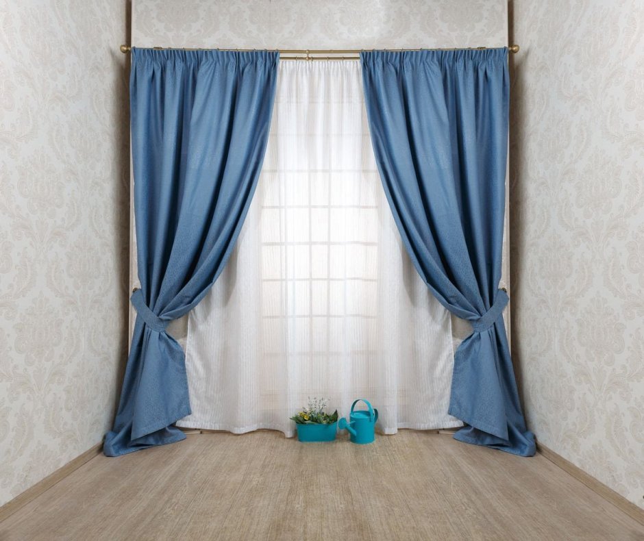 Подхваты для штор синие