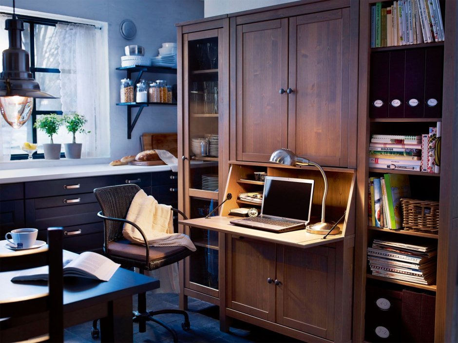 Икеа ХЕМНЭС секретер в интерьере