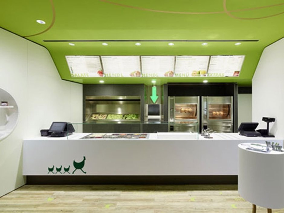 Интерьеры фастфудов