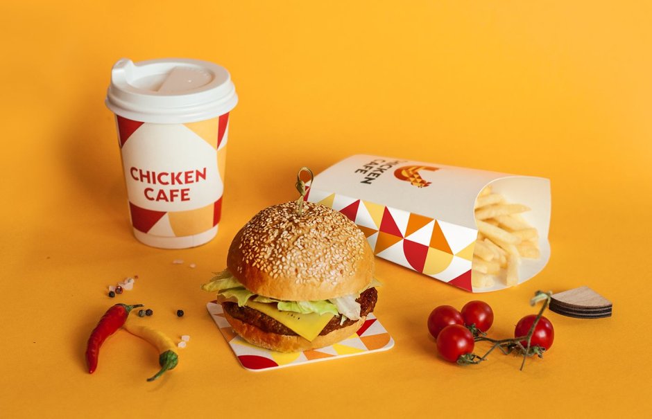 Интерьер кафе быстрого питания