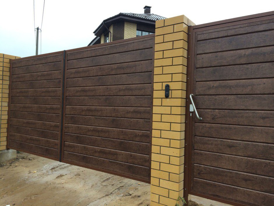 Ворота из сайдинга