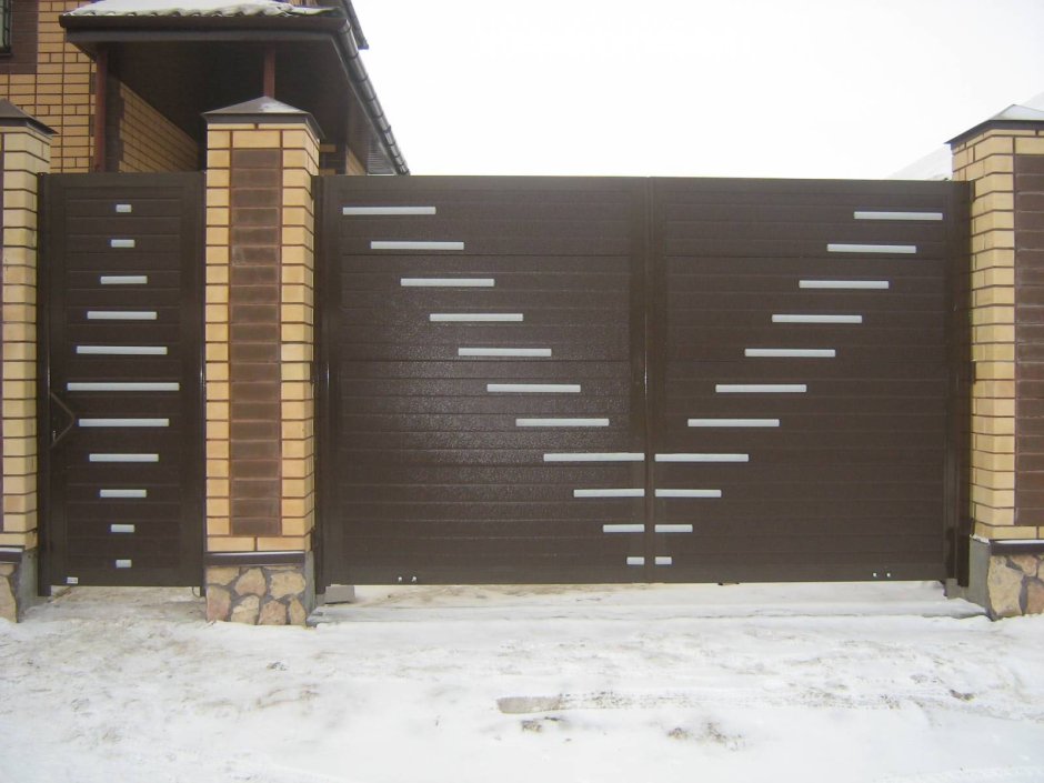 Ворота в современном стиле