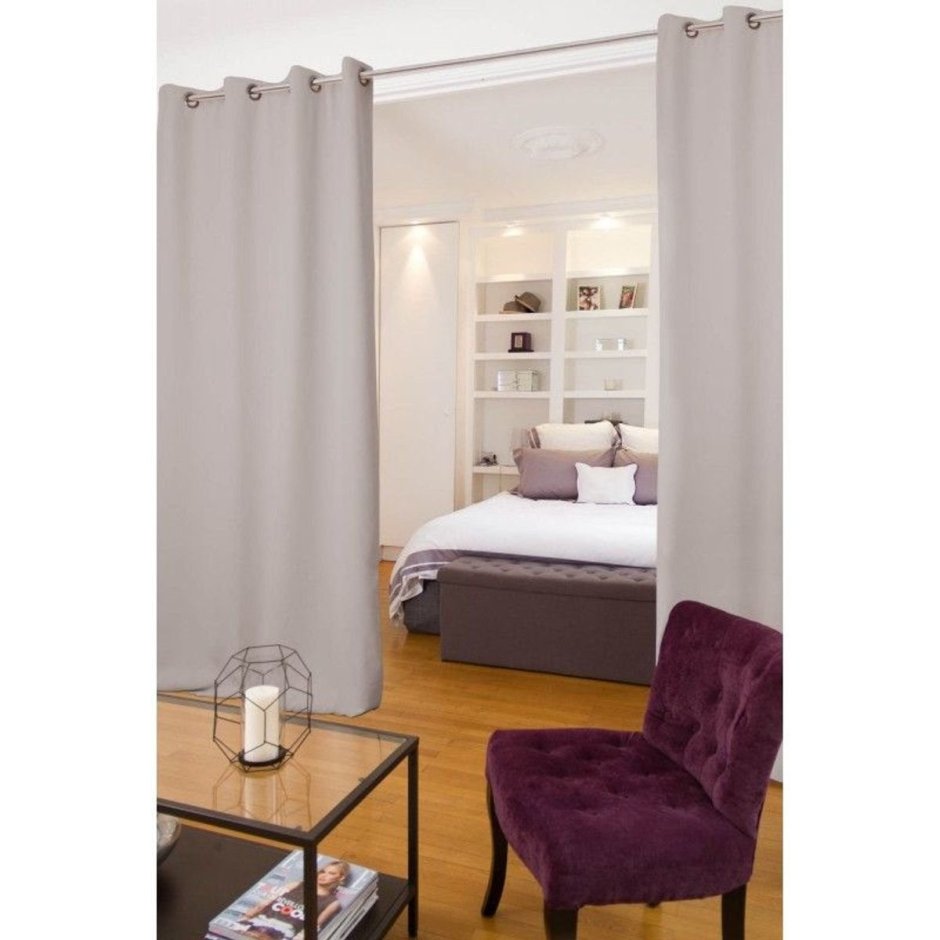 Гардина для зонирования комнаты