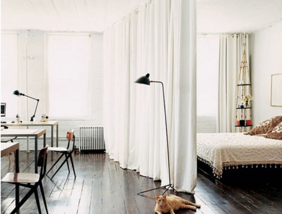 Штанга для зонирования комнаты