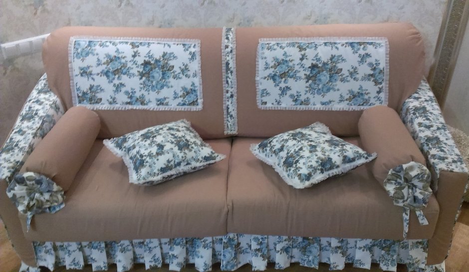 Чехол на диван своими руками