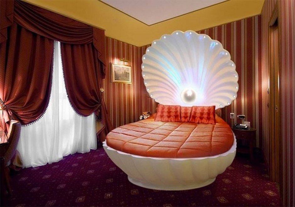 Кровать в виде ракушки