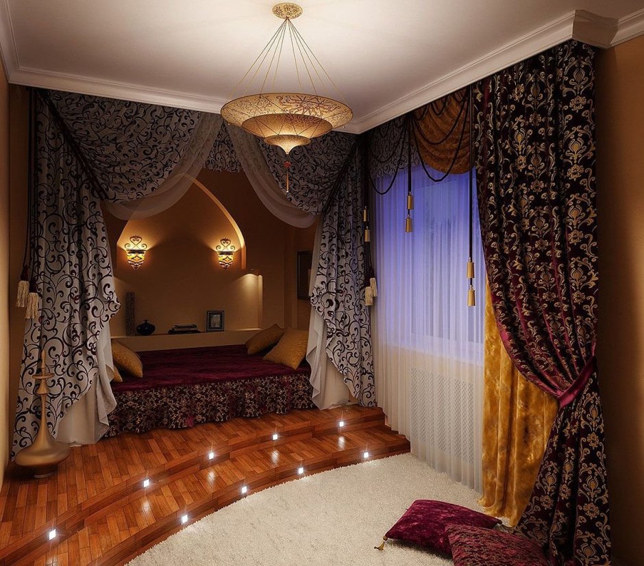 Спальня в Восточном стиле 13м2