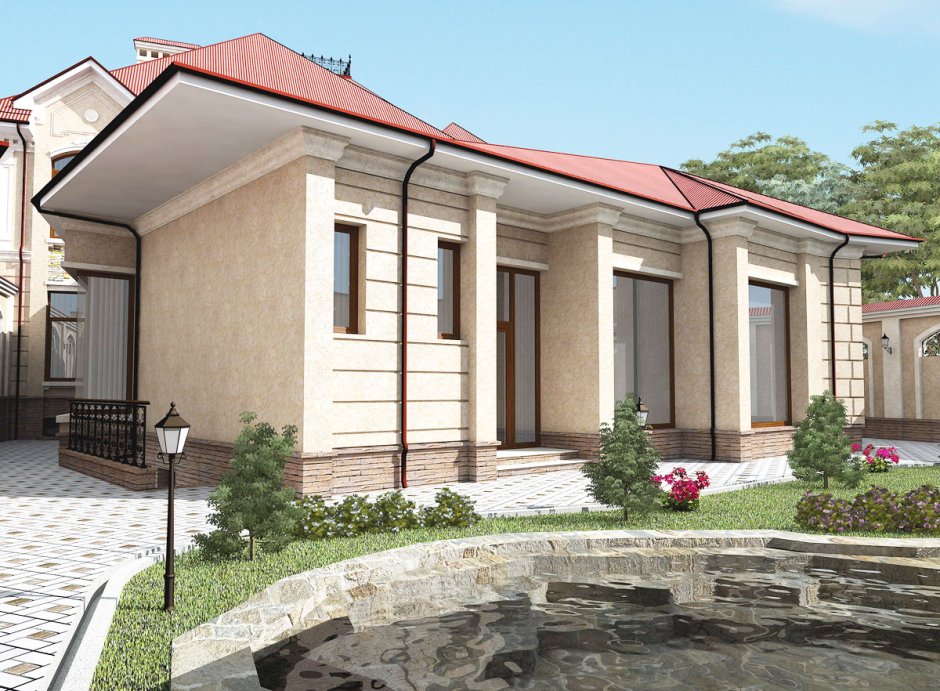 Травертин фасад Узбекистан Самарканд