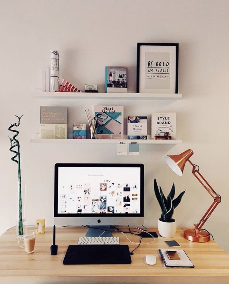 Милые вещи в интерьере кабинета