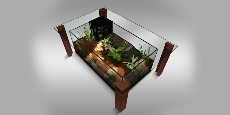 Журнальный стол аквариум