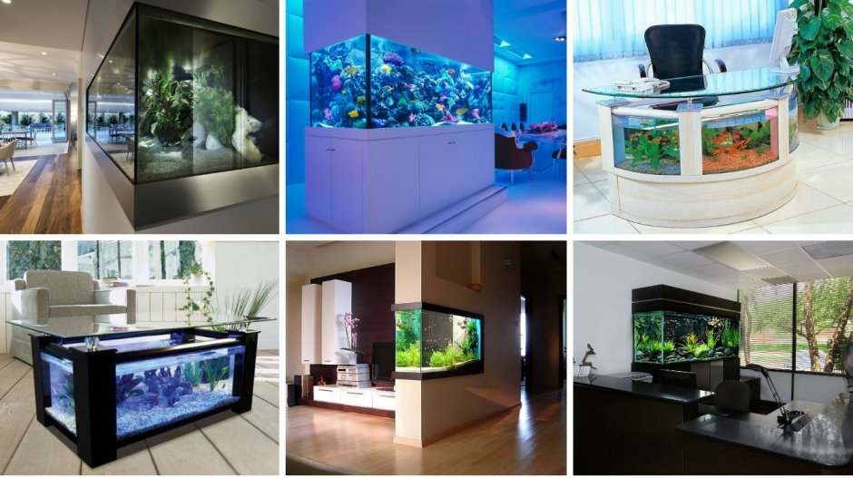 Аквариумная тумба внутри